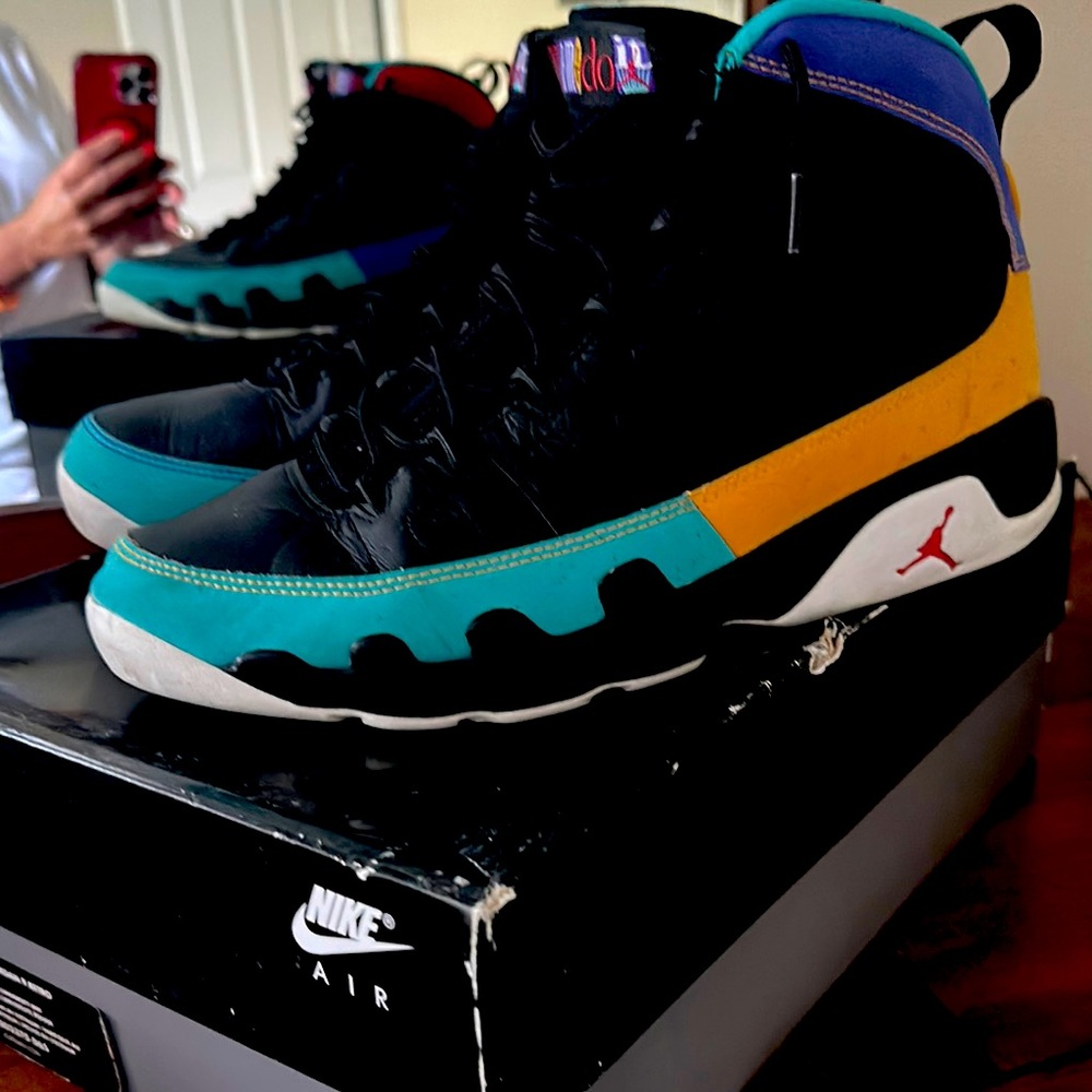 Jordan’s  Nike Air Black and Multicolor High-Tops